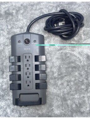 PivotPlug 12-Outlet Surge Protector, 8 ft. Cord